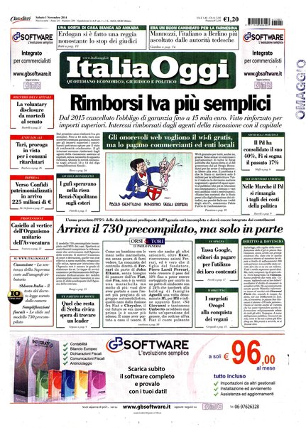 Italia oggi : quotidiano di economia finanza e politica